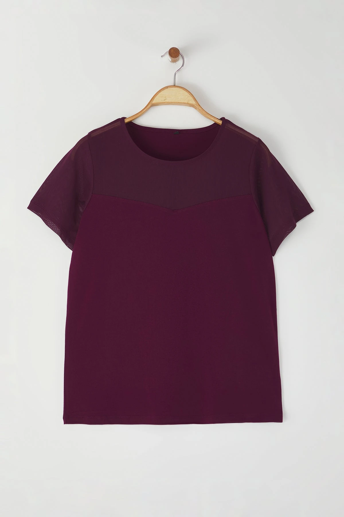 Curve Women's Plain Short Fitted Plus Size Blouse - Image 3