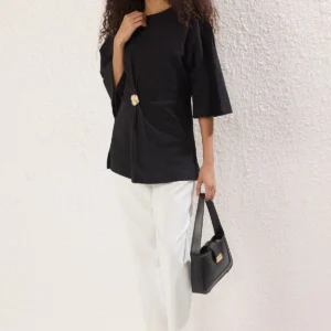 Women's Straight Three Quarter Sleeve Regular Blouse