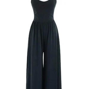 Trendyolmilla Women's Gray Flat Sleeveless Casual/daily Relaxed Overalls