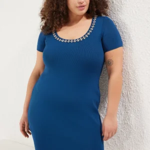 Curve Women's Straight Mini Short Casual/daily Relaxed Plus Size Dress