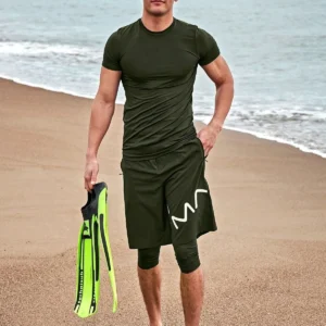 Khaki Men's Shorts S2411