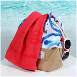 Anemoss Anchor Beach Towel Red 140X70 Cm