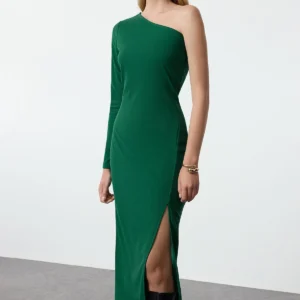 Women's Plain Midi Long Sleeve Evening / Daily Slim Fit Dress