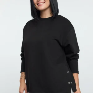 Curve Women's Straight Long Regular Plus Size Sweatshirt