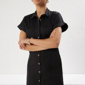 Women's Plain Mini Short Casual Regular Dress