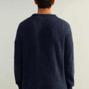 Man Men's Plain Long Regular Sweater