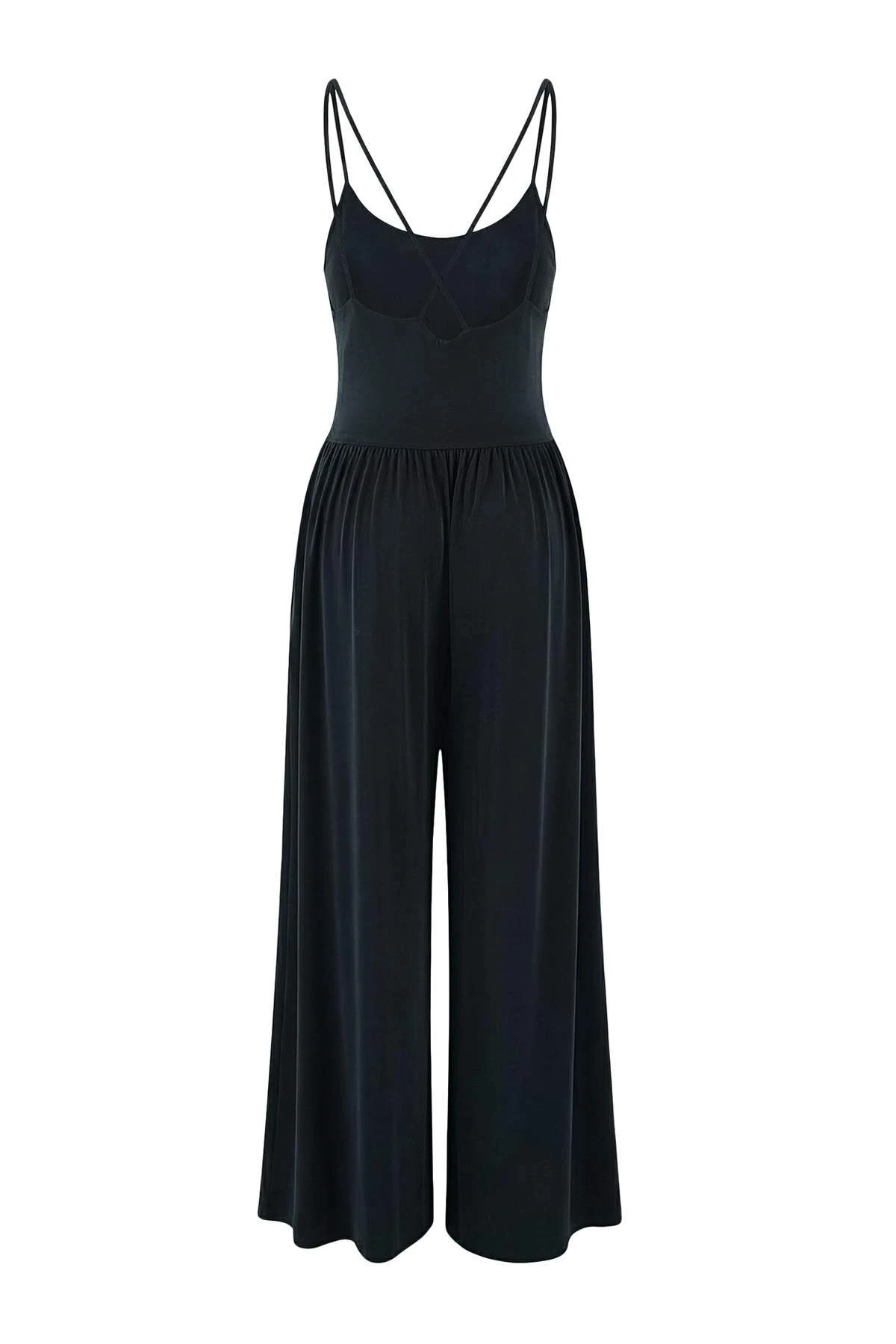 Trendyolmilla Women's Gray Flat Sleeveless Casual/daily Relaxed Overalls - Image 2