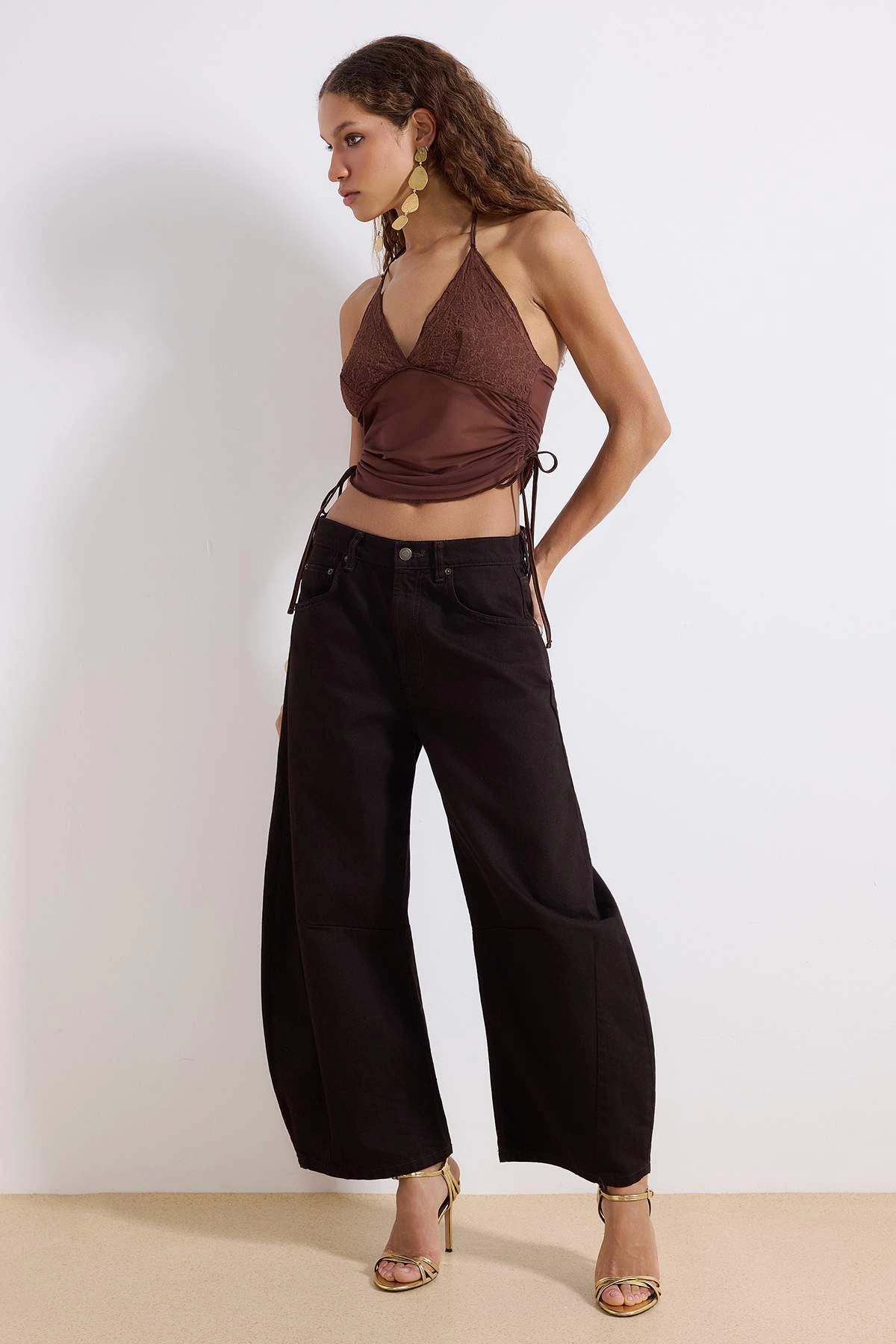 Trendyolmilla Women's Flat Long Relaxed Blouse - Image 4