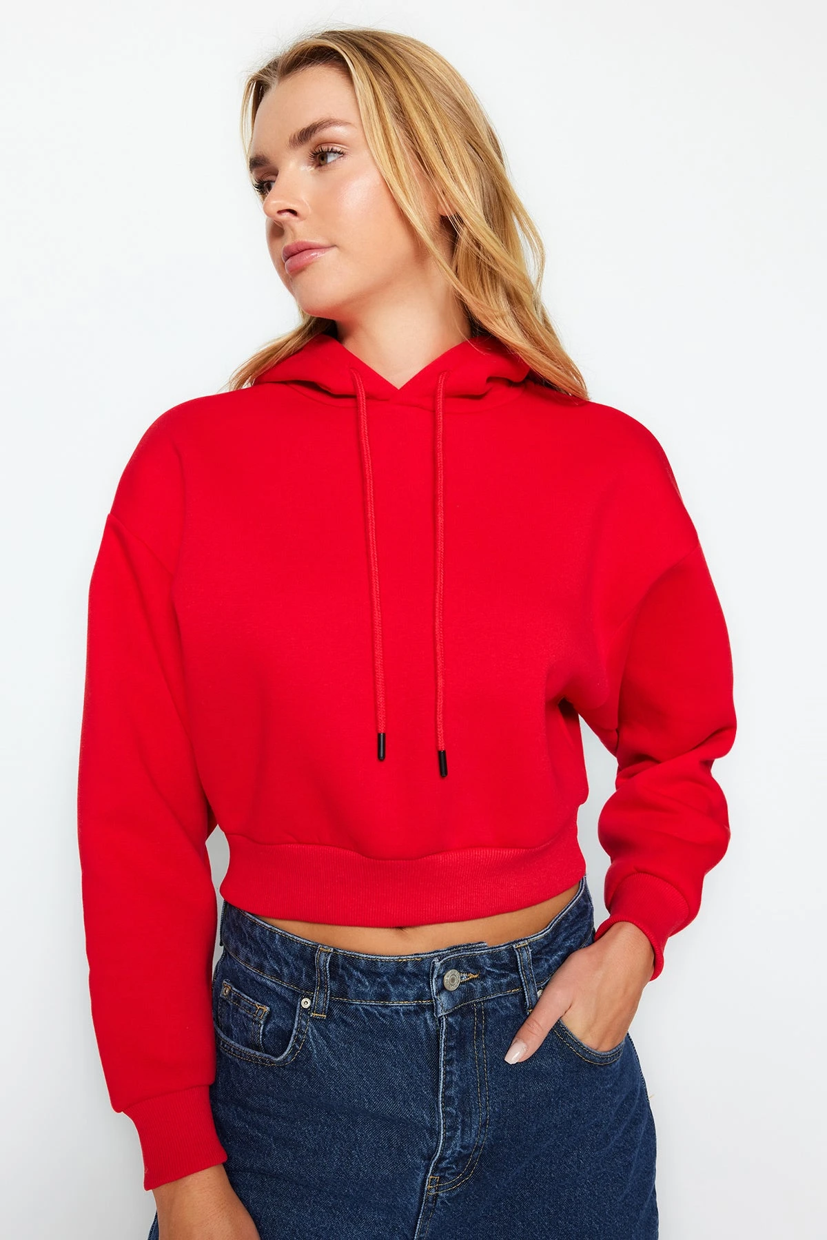 Women's Plain Long Relaxed Sweatshirt - Image 4