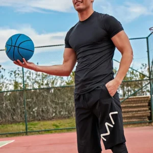 Black Men's Shorts S2405