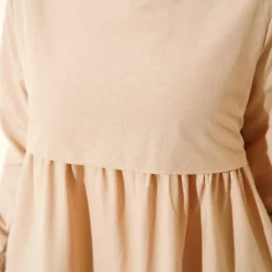 Layered Model Beige Dress