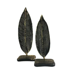 2 Pcs Decorative Pedestal Leaf
