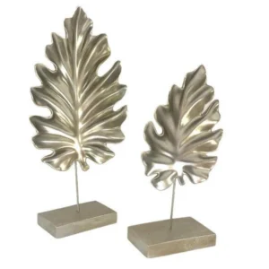 2 Pcs. Decorative Pedestal Sycamore Leaf